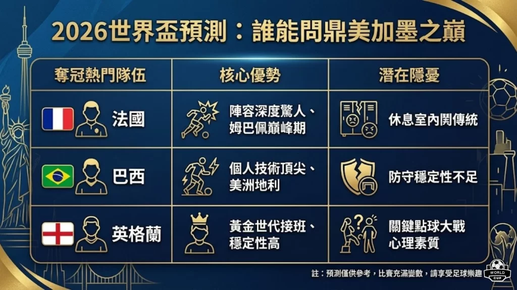 2026世界盃預測