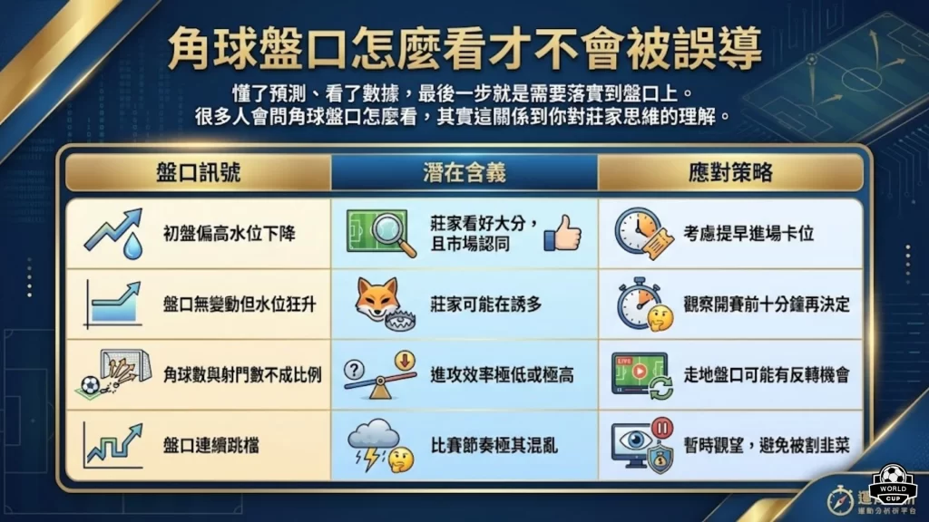 角球盤口怎麼看