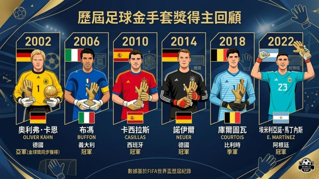 歷屆足球金手套獎