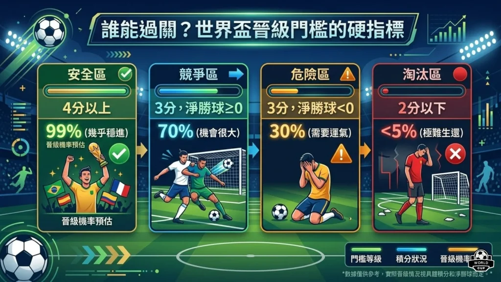 2026世足小組同分排名順序