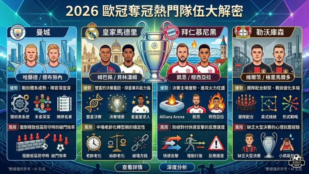 2026歐冠排名